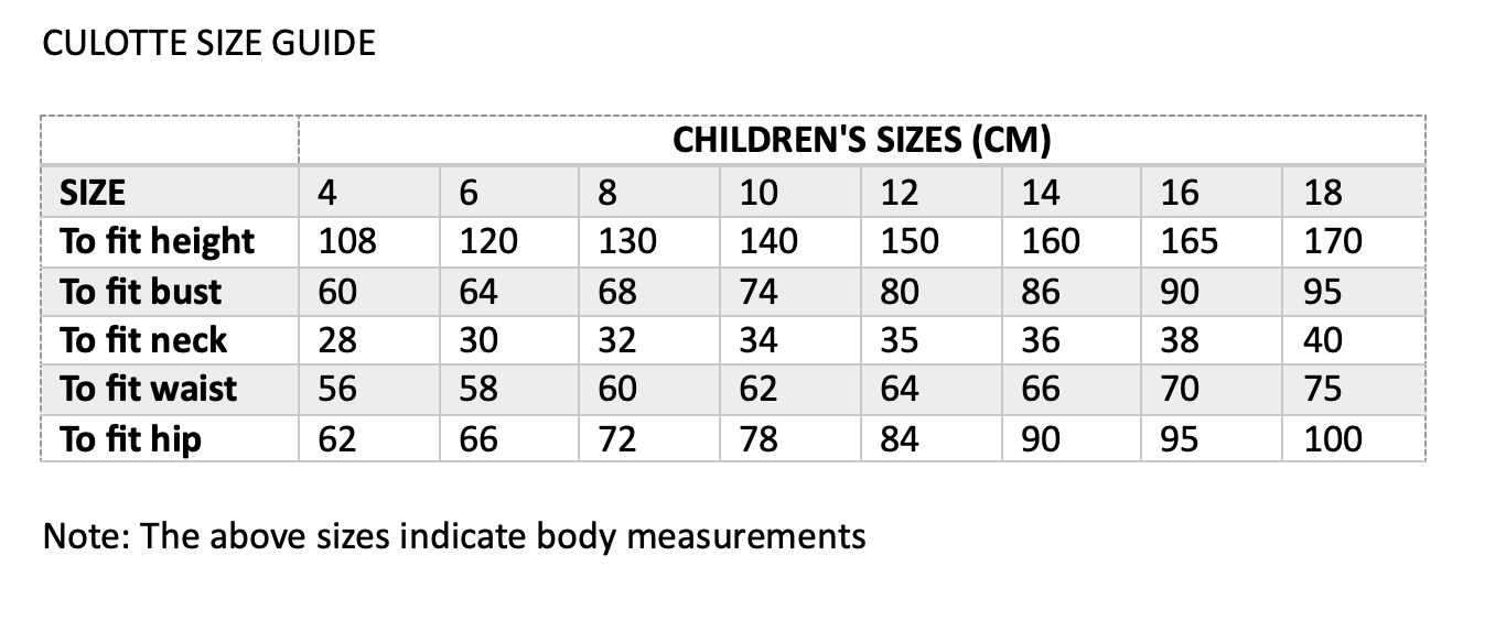 Culottes - Girls