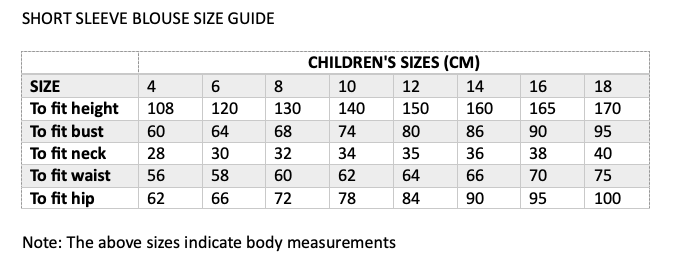 Summer Short Sleeve Shirt - Girls